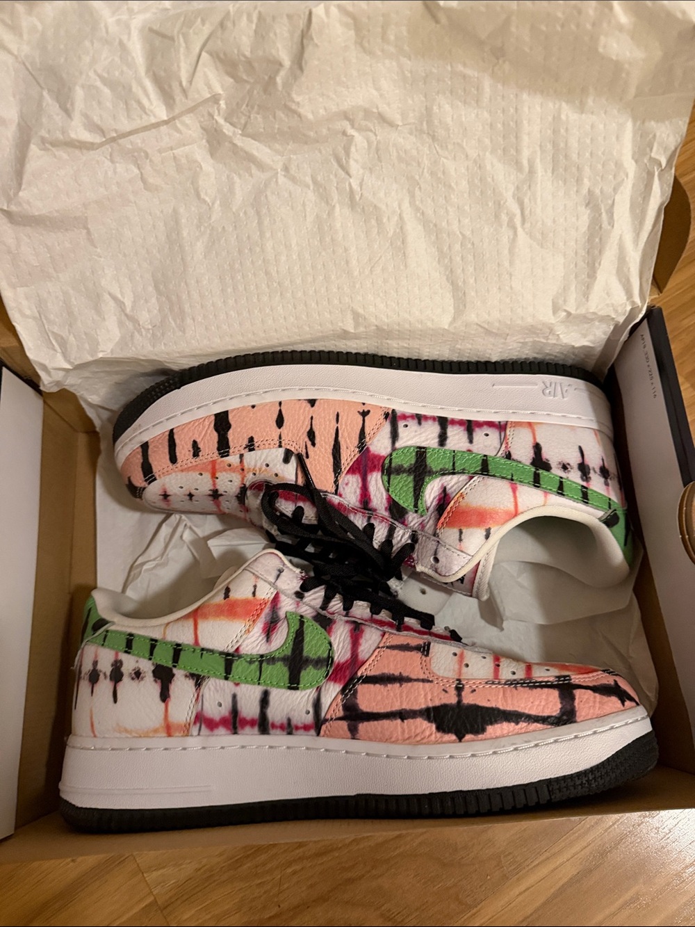 Nike Air Force 1 Low Black Tie Dye - Picture 5 of 6